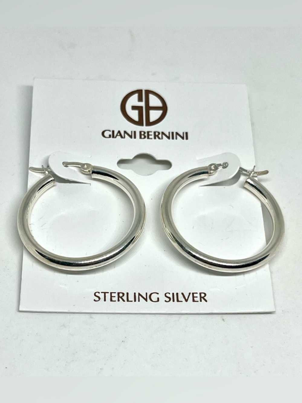 Giani Bernini Sterling Silver Hoop Earrings NWT